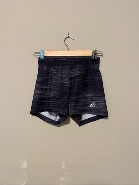 Adidas Black Marbled Running Shorts